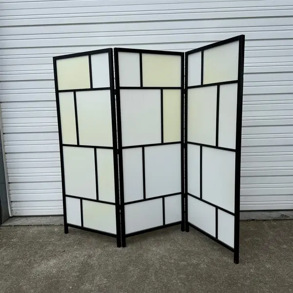IKEA Risor 3 Panel Foldable Black and White Room Divider - Local Pickup Only