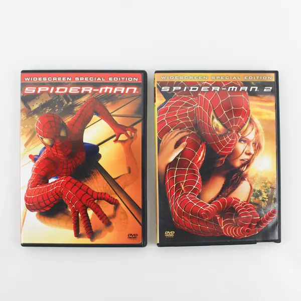 Lot of 2 Spider-Man Double DVD Movies  1 & 2 Widescreen Editions 2002/2004