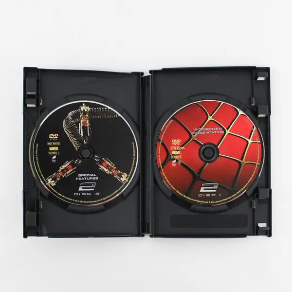 Lot of 2 Spider-Man Double DVD Movies  1 & 2 Widescreen Editions 2002/2004