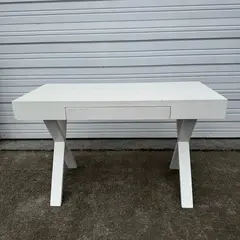 World Market White Josephine Work Desk  - Local Pickup Only