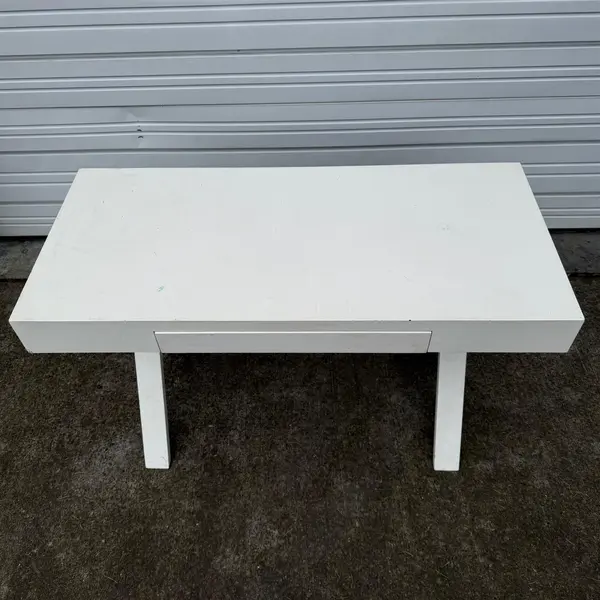 World Market White Josephine Work Desk  - Local Pickup Only
