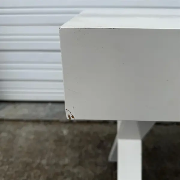 World Market White Josephine Work Desk  - Local Pickup Only