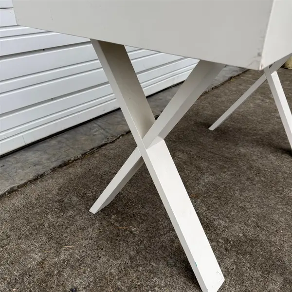World Market White Josephine Work Desk  - Local Pickup Only