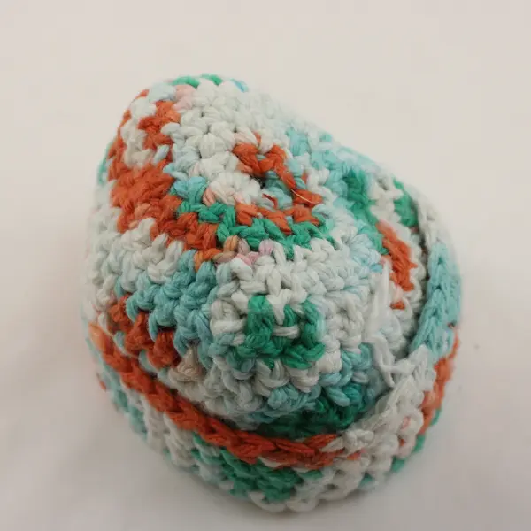 Crocheted Multicolor Doll Hat Soft Yarn Fits Collectible Dolls