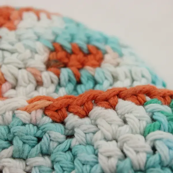 Crocheted Multicolor Doll Hat Soft Yarn Fits Collectible Dolls