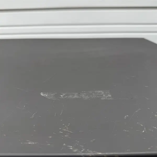 Gray Stand Up Metal Work Desk w/ Wheels 25.5"x21.5" Tabletop - Local Pickup Only