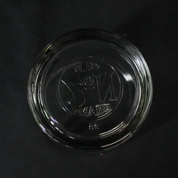 Jack Daniels Old No 7 Rocks Glass  Heavy Bottom Large Letters Signed 3.25"