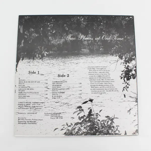 Lifestream "Two Places at One Time" 12" Vinyl Record