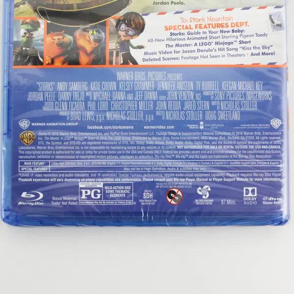 Storks (Blu-ray, 2016) Animated Family Movie - Brand New/Sealed