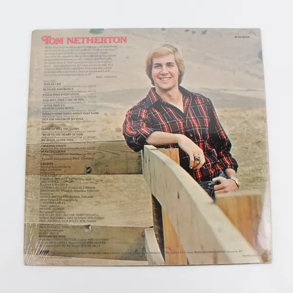Tom Netherton "Just As I Am" 12" Vinyl Record