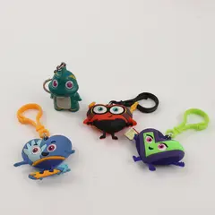 Lot of 4 Heart Heroes & Finn Warrior Keychains Collectible Modern