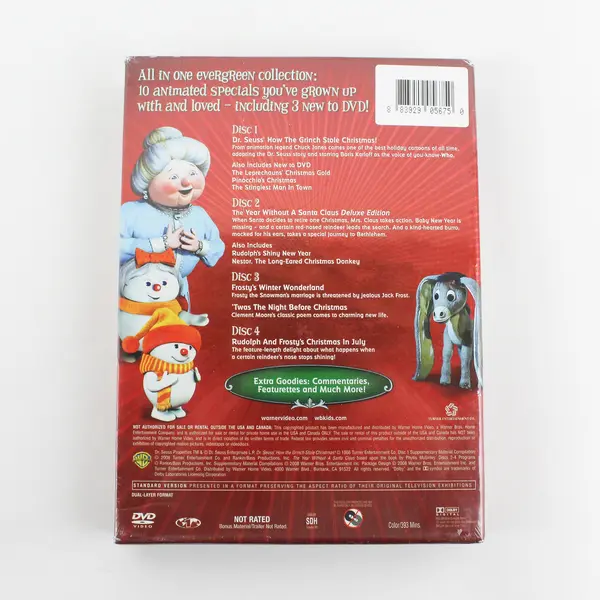 Classic Christmas Favorites 4-Disc DVD Set 2008, Warner Bros., New/Sealed 