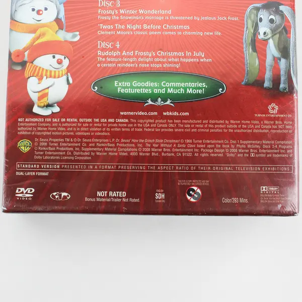 Classic Christmas Favorites 4-Disc DVD Set 2008, Warner Bros., New/Sealed 