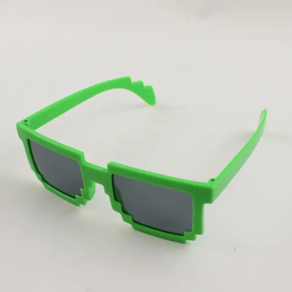 Lot of 2 Minecraft Creeper Figure 80960 & Sunglasses 