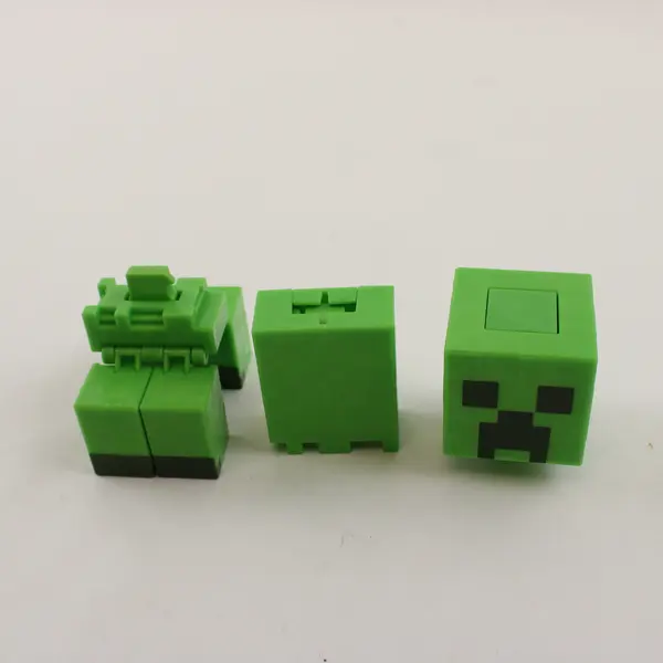 Lot of 2 Minecraft Creeper Figure 80960 & Sunglasses 