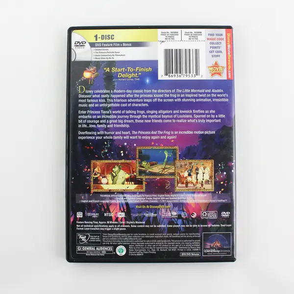 Disney The Princess and the Frog DVD w/booklet 2010, #102609