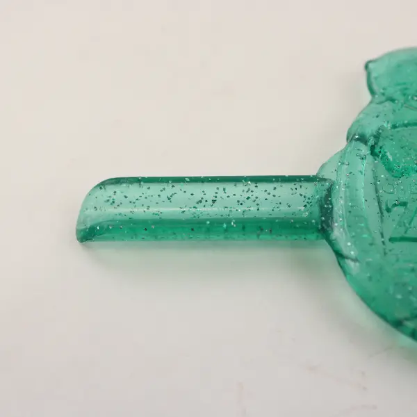 Portland Oregon Zoo Otter Keychain Glitter Blue Green Turquoise