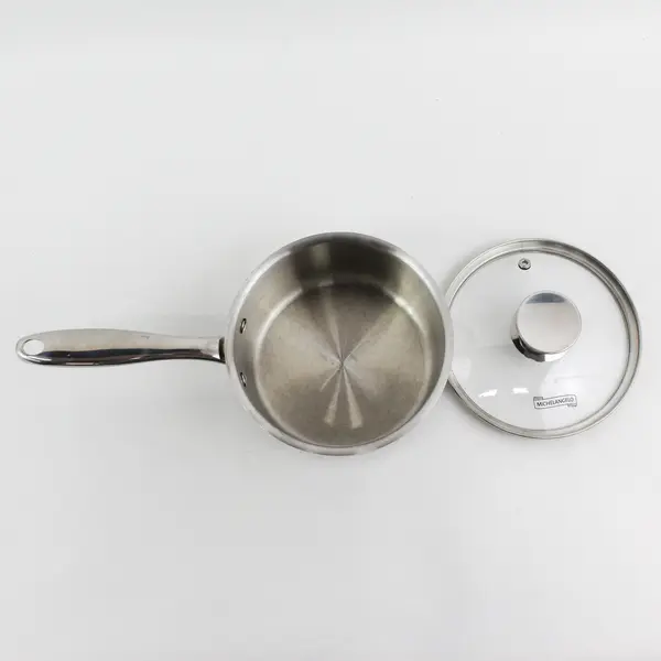 Michelangelo Cookware Stainless Steel Saucepan Matching Lid Induction