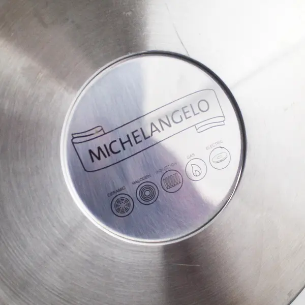 Michelangelo Cookware Stainless Steel Saucepan Matching Lid Induction