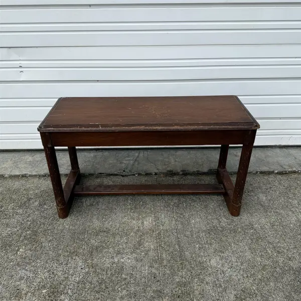 Vintage Dark Wood Piano Bench With Lift Up Storage- Local Pickup Only