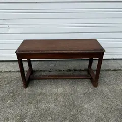 Vintage Dark Wood Piano Bench With Lift Up Storage- Local Pickup Only
