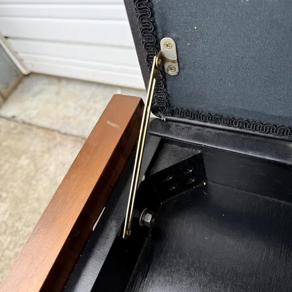 Vintage Black Pleather Piano Bench With Lift Top Storage- Local Pickup Only