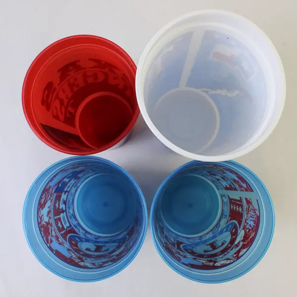 Lot of 4 Texas Rangers Plastic Drinking Cups MLB