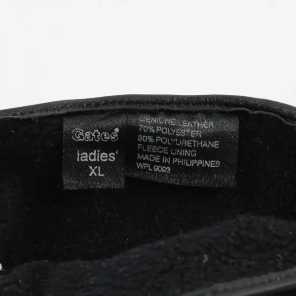 Gates Black Genuine Leather Women's Gloves Size XL