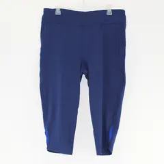 Gaiam Solid Navy Blue  Quarter Length Leggings Activewear Women's Size 2X