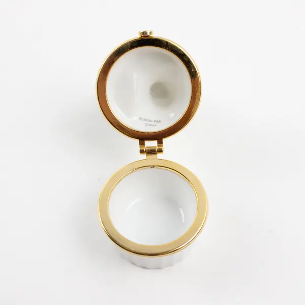 VTG Precious Moments Mini Bride & Groom 2000 Wedding Trinket Box