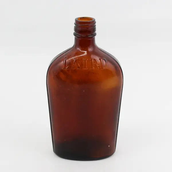 Vintage Laird Full Pint Amber Screw Top Liquor Bottle