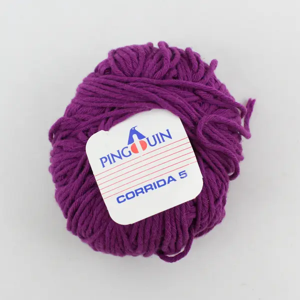 Lot 2 Balls Yarn: Pinguin Corrida & Filatura Di Crosa Brands, Purple & Pink New