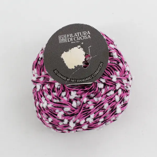 Lot 2 Balls Yarn: Pinguin Corrida & Filatura Di Crosa Brands, Purple & Pink New