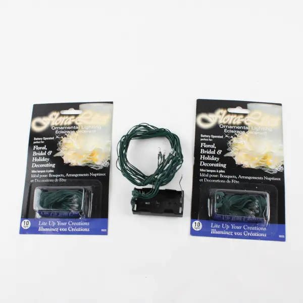 Lot of 3 Flora-Lites Ornamental Lighting Floral Decor Open Box