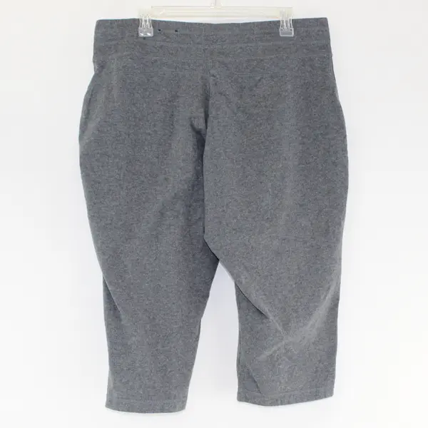 Tek Gear DryTek Solid Gray Color Knee Length Activewear Pants Women's Size 1X
