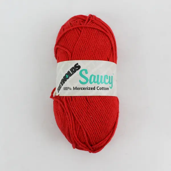 Lot of 2 Vintage Skeins of Reynolds Saucy Mercerized Cotton Yarn, Red New 