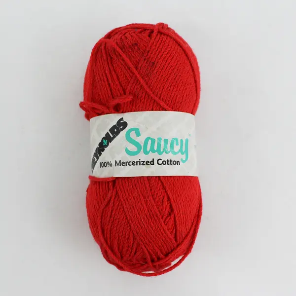 Lot of 2 Vintage Skeins of Reynolds Saucy Mercerized Cotton Yarn, Red New 