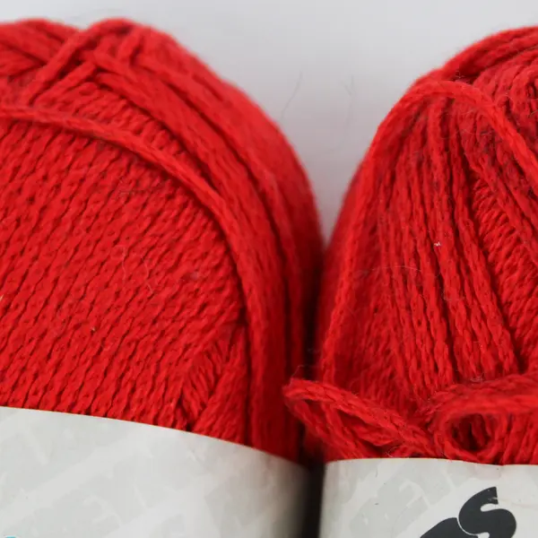 Lot of 2 Vintage Skeins of Reynolds Saucy Mercerized Cotton Yarn, Red New 