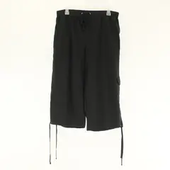 Studio Works Solid Black Color Quarter Length Activewear Pants Women's Size 1X