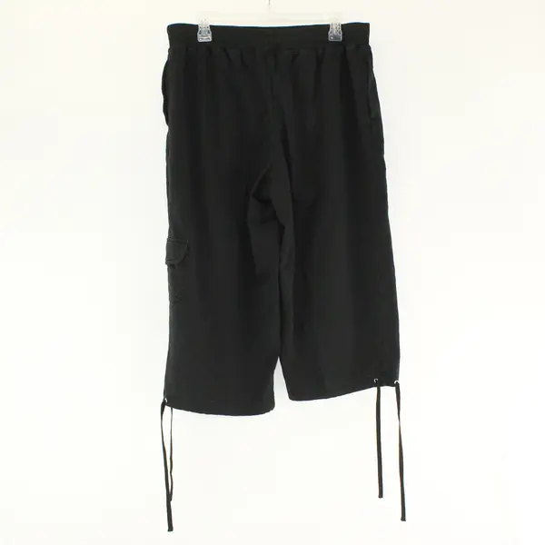 Studio Works Solid Black Color Quarter Length Activewear Pants Women's Size 1X