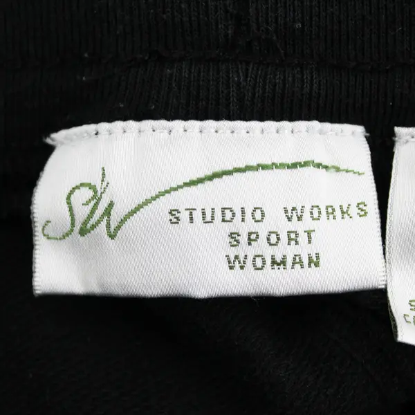 Studio Works Solid Black Color Quarter Length Activewear Pants Women's Size 1X