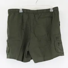 Columbia Sportswear Co Solid Olive Green Color Activewear Shorts Women's Size XL