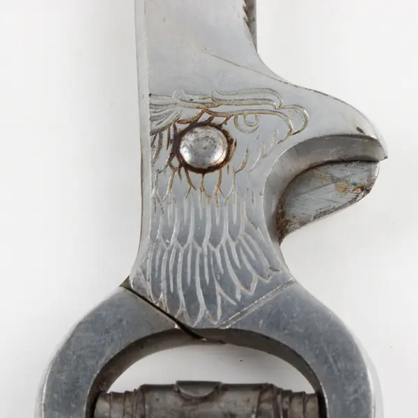 Vintage Engraved Eagle Head Poultry Shears 10.5" Kitchen Cutters Knife