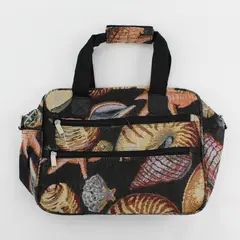 Sea Shell Tapestry Tote Bag With 2 Outer Pockets