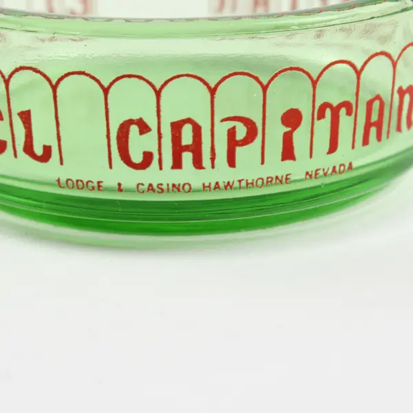 Vintage El Capitan Lodge & Casino Hawthorne NV Ashtray Mid-Century