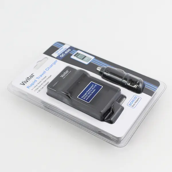 Vivitar Rapid Travel Charger QC-600, 100-240V, Worldwide + Euro Adapter, Sealed!