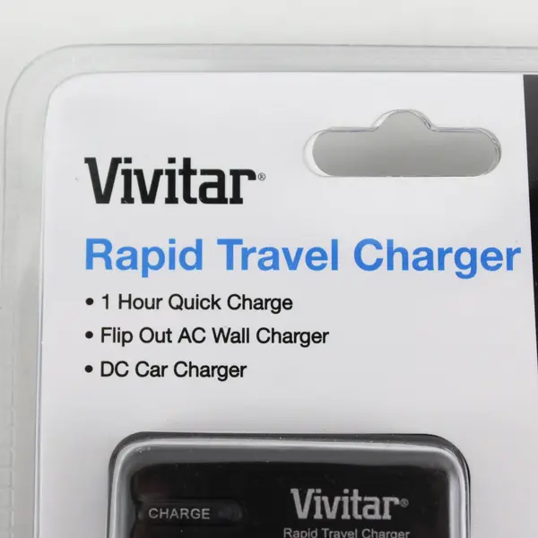 Vivitar Rapid Travel Charger QC-600, 100-240V, Worldwide + Euro Adapter, Sealed!