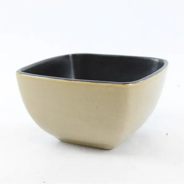 Home Trends Rave Taupe Square Cereal Bowl 5 7/8" x 3 3/8"