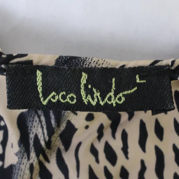 Loco Lindo Blue/Pink/Silver Floral Satin Short Sleeve Blouse Top Women's Size L