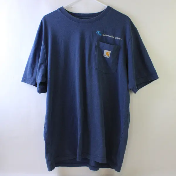 Carhartt Blue Original Fit "ATS" Embroidered Short Sleeve T-Shirt Men's Size L